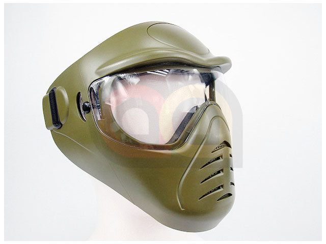  Invert Helix Thermal Paintball Goggles Mask - Olive