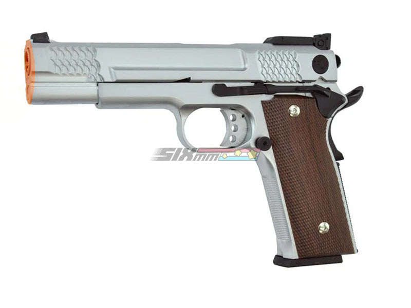 CN Made]S&W M945 Fish Scale Full Metal GBB Pistol[SV][W/ MARKING