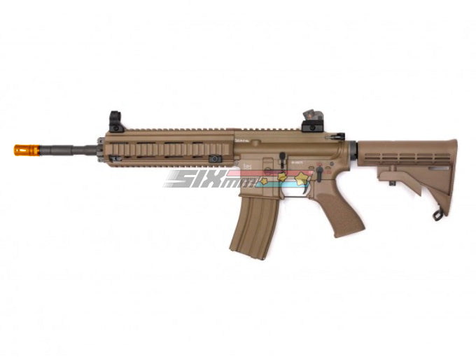 WE-Tech] Full Metal HK416D Open-Bolt GBB Rifle [Tan] – SIXmm (6mm)