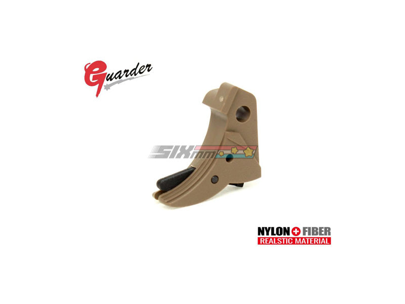 [Guarder] Ridged Trigger[For Tokyo Marui/ KJ/ HK/ WE G GBB Series][Tan]