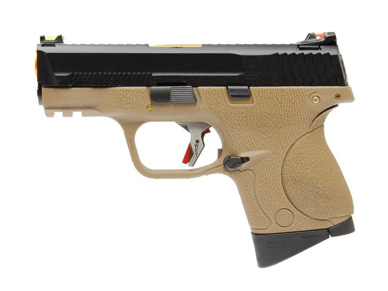 [We-Tech] BB FORCE Compact Semi-Auto T3A GBB Pistol [BK/GD/TAN]