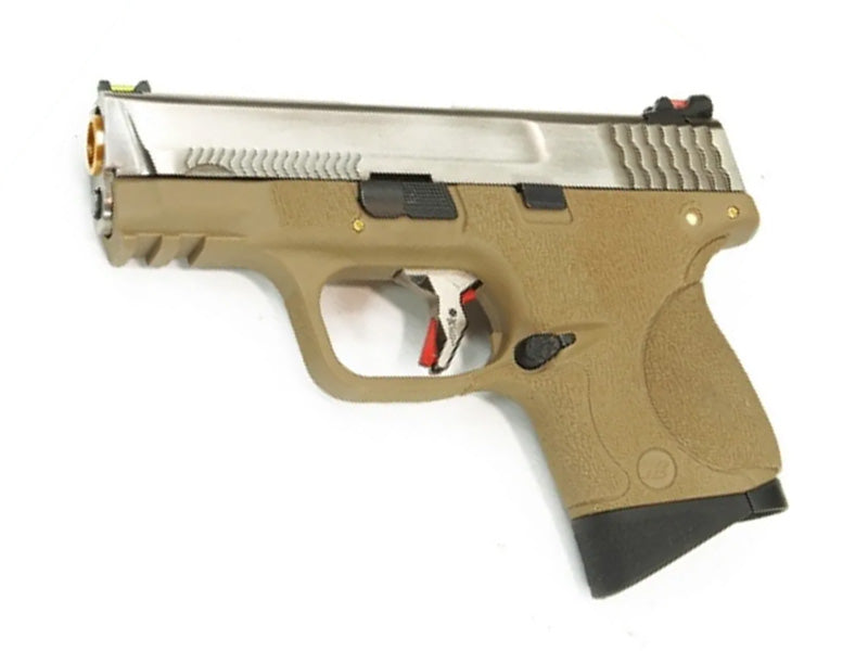 [We-Tech] BB FORCE Compact Semi-Auto T8A GBB Pistol [SV/SV/TAN]