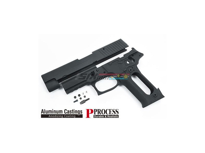 [Guarder] Aluminum Slide & Frame [For MARUI P226 Rail][No Marking][2022 New Version][BLK]