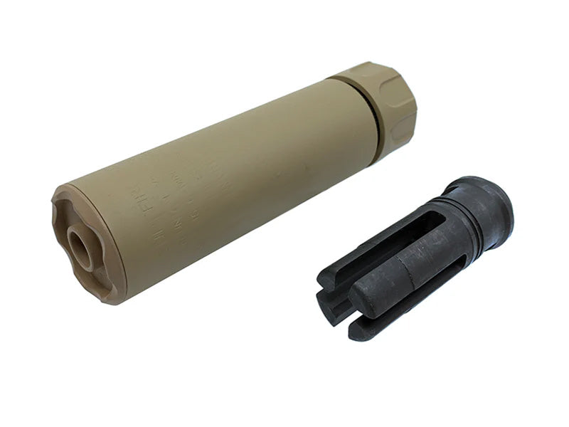 [GG] SF Style SOCOM 556" Suppressor with 14mm CCW Steel Flash Hider [For M4 / AR Series][DE]