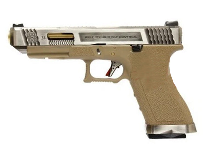 [WE-Tech] T4 G34 GBB Pistol [SV/GD/TAN]