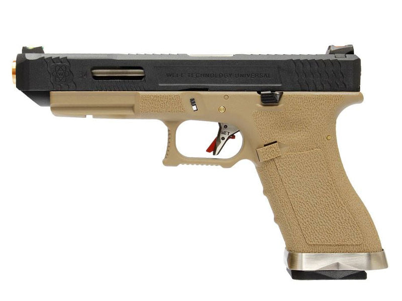 [WE-Tech] T2 G34 GBB Pistol [BK/SV/TAN]