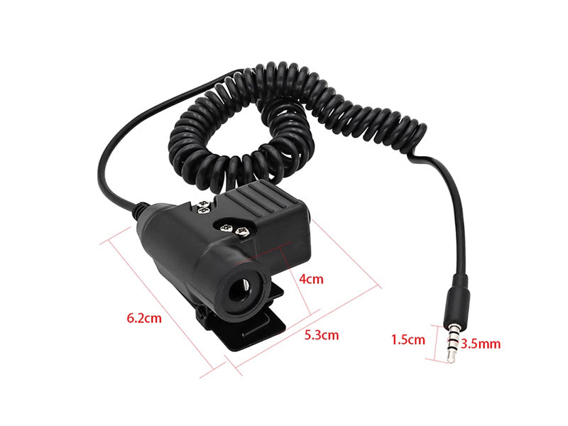 [Tac-Sky] Headset Adapter Phone Plug Spring Cord