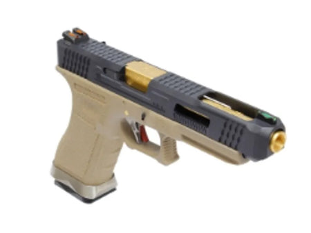 [WE-Tech] T6 G35 GBB Pistol [BK/GD/TAN]