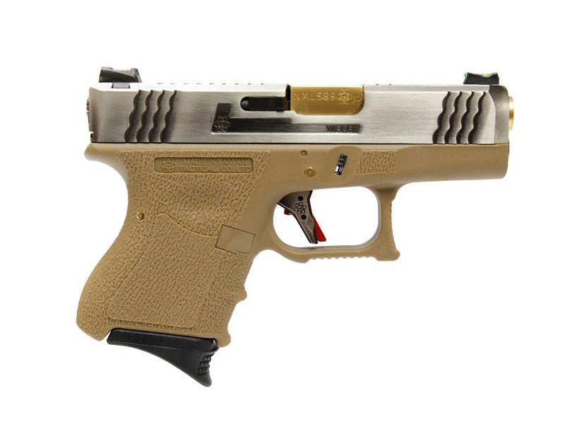 [WE-Tech] SAI Style G27 T4 Airsoft GBB Pistol[SV Slide & GD Barrel]