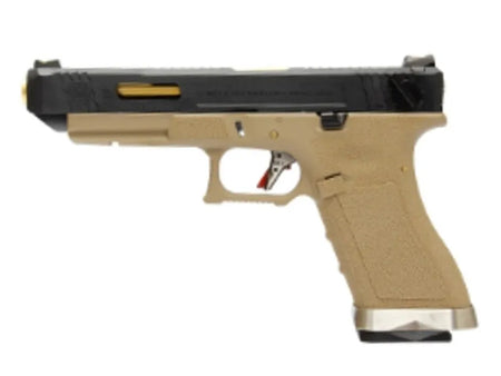 [WE-Tech] T6 G35 GBB Pistol [BK/GD/TAN]