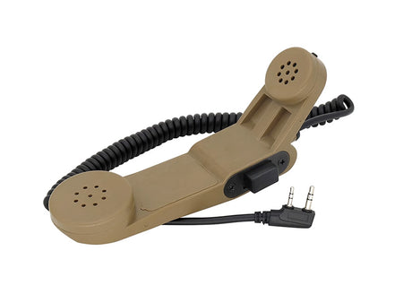 [Tac-Sky] Telephone Shape PTT Kenwood Head [TAN] \