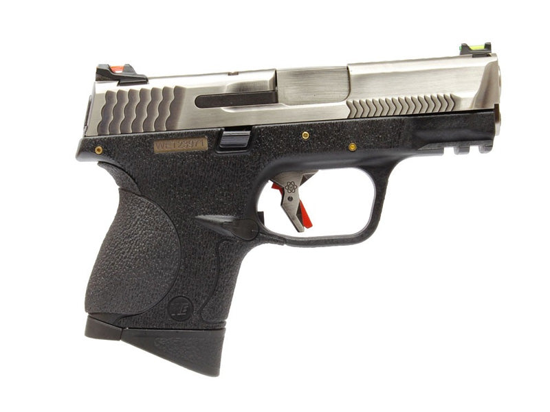 [We-Tech] BB FORCE Compact Semi-Auto T6A GBB Pistol [SV/SV/BK]