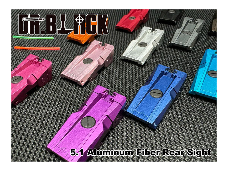 [Dr. Black] 5.1 Aluminum Fiber Rear Sight [GLD]