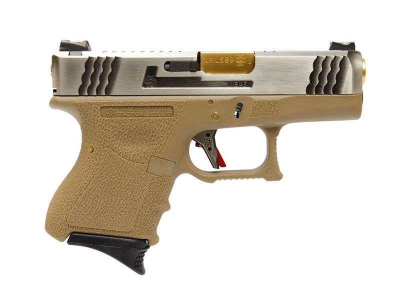 [WE-Tech] Custom SAI Style 26 T5 Airsoft GBB Pistol[SV / GD / TAN]