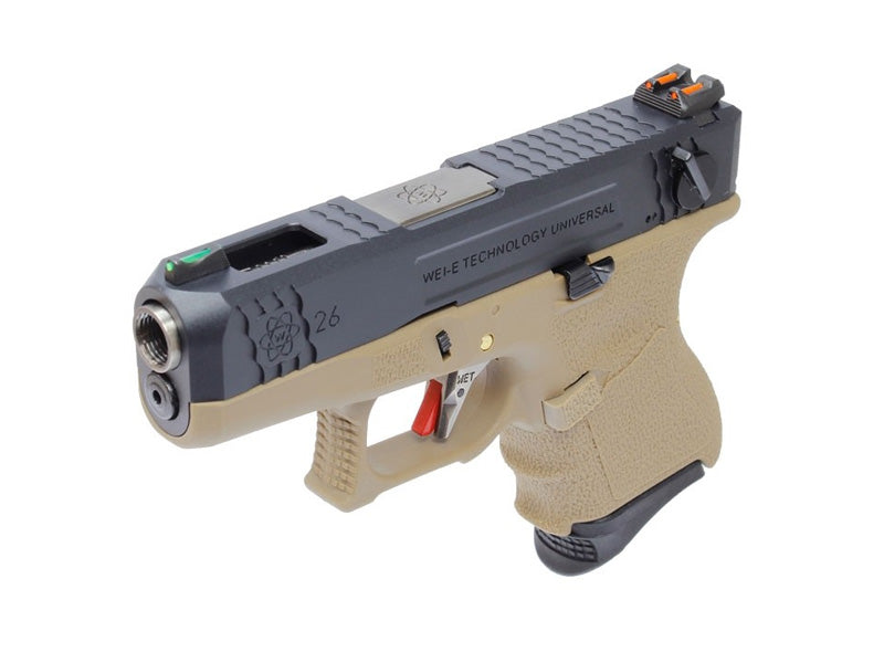 [WE-Tech] Custom SAI Style 26 T5 Airsoft GBB Pistol[BK / SV / TAN]