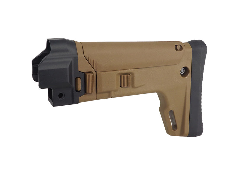 [5KU] ACR Style Retractable Stock [for CYMA MP5 Airsoft] [5KU-418] [Tan]