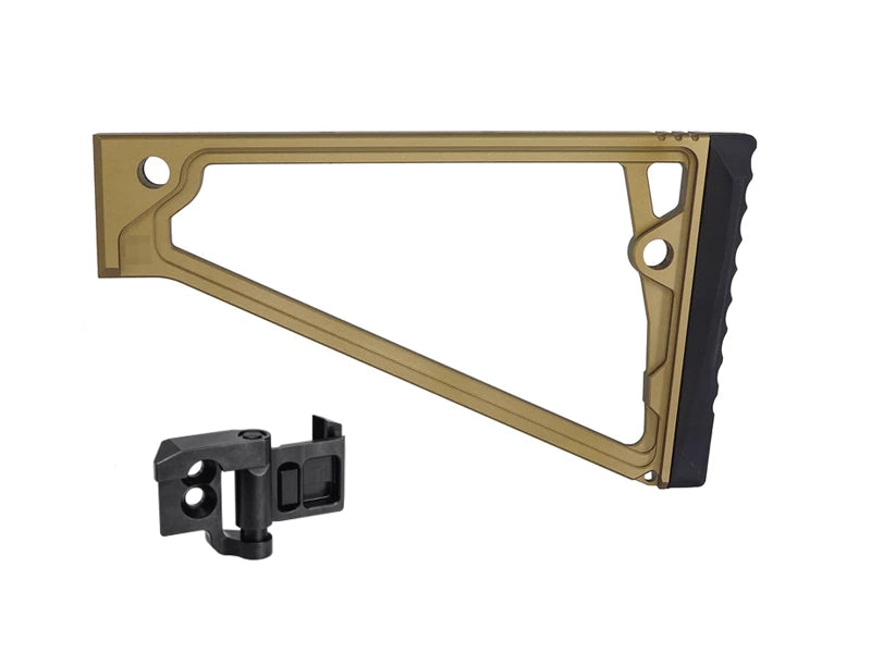 [5KU] TS-8RP Triangle Stock W/ 20mm Picaitnny Rail[For Any 20mm Picatinny Stock Adapter][Tan]