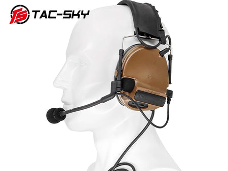 [Tac-Sky] Headset Comtact-III [Tan]