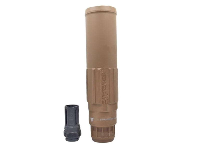 [AIRSOFT ARTISAN] CG SGI-6 STYLE DUMMY SILENCER WITH PIG FLASH HIDER [Tan][Type C]