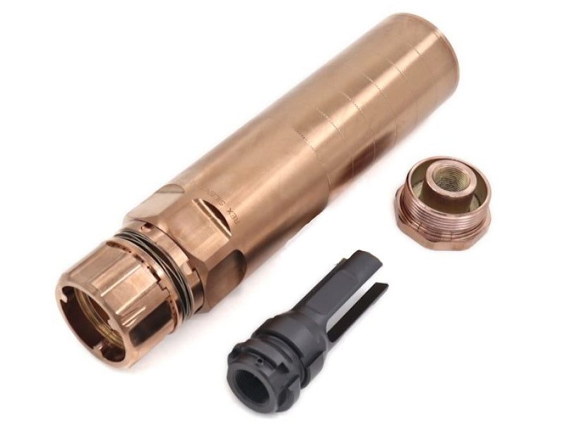 [AIRSOFT ARTISAN] REX STYLE DUMMY SILENCER WITH DA FLASH HIDER [14MM CCW ]