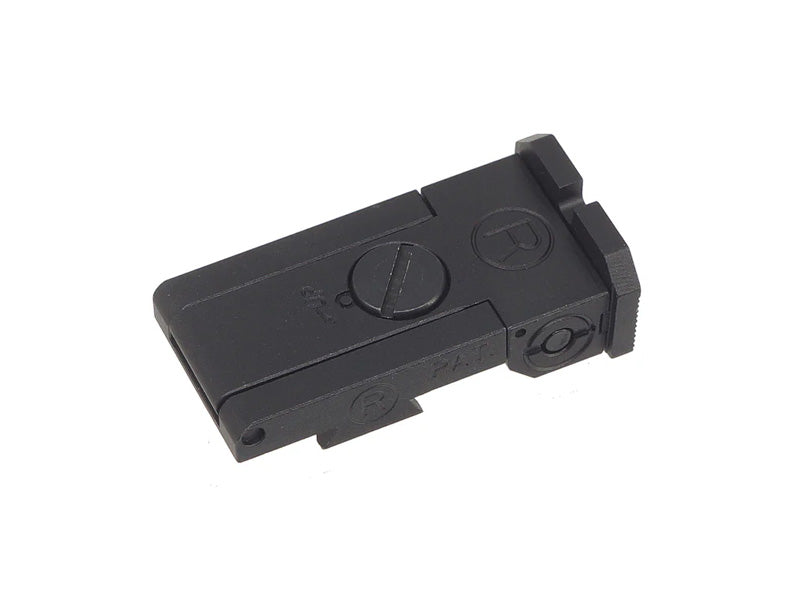 [5KU] Aluminum Bo-Mar Style Rear Sight [For Marui Hi-Capa GBB Airsoft Series][BLK]