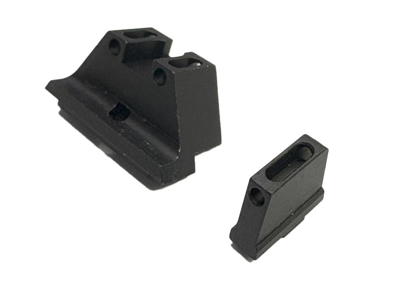 [GG] Aluminum Front and Rear Sight[For Tokyo Marui G17 GBB Series][Red/Green Fiber][High Profile]