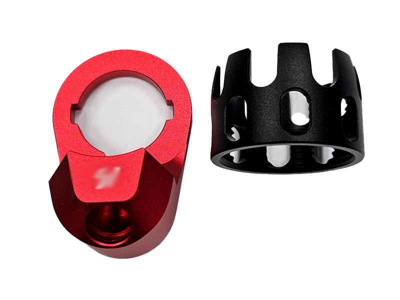 [GG] Colourful Airsoft M4 AEG Buffer QD Sling and Buffer Ring Set[Red]