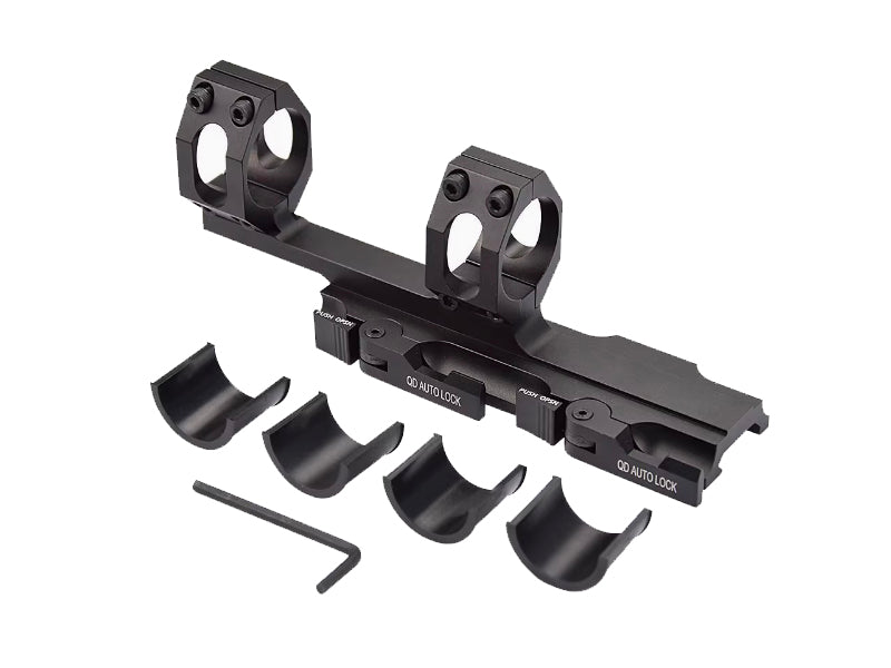 [MadDog] AD QD001 QD Ring 25~30mm Dual Lever Mount[BLK]