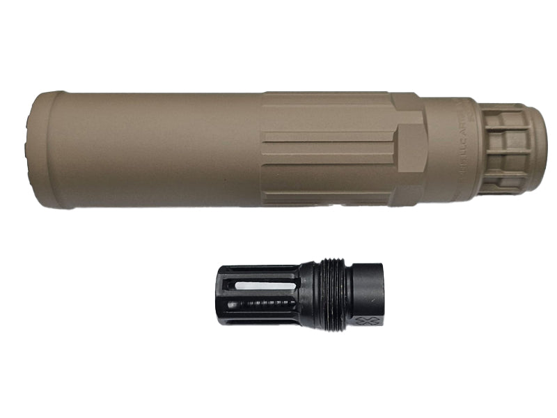 [MadDog] CG SGI-6 Style DUMMY SILENCER with 3 Prong Flash Hider[FDE]