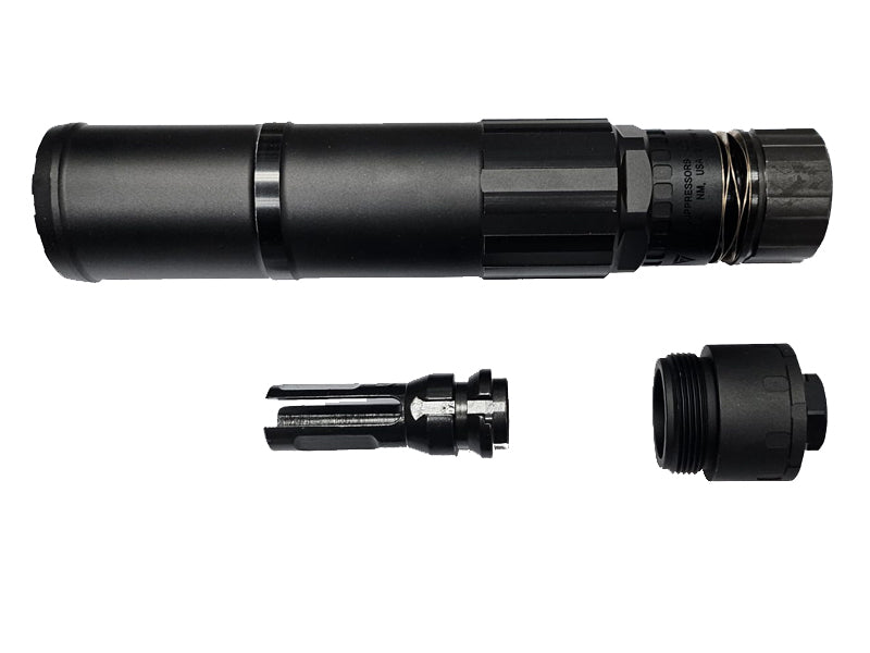 [MadDog] CGS QD Dummy Silencer With DA Flash Hider[14mm CCW][BLK]