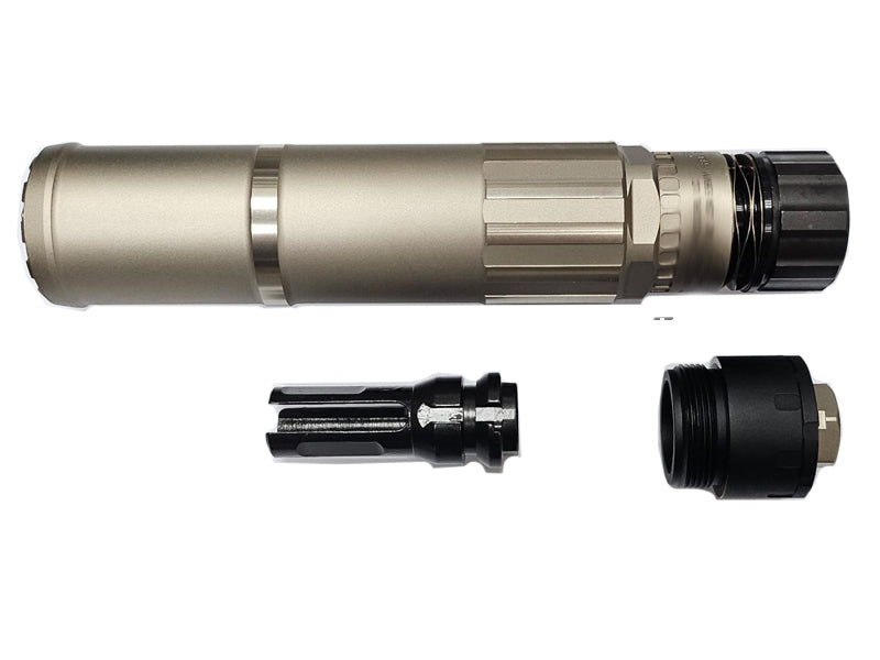 [MadDog] CGS QD Dummy Silencer With DA Flash Hider[14mm CCW] [Titanium Grey]