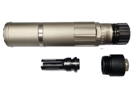 [MadDog] CGS QD Dummy Silencer With DA Flash Hider[14mm CCW] [Titanium Grey]