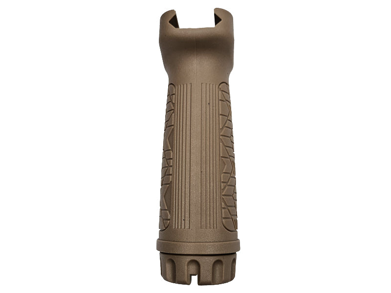 [MadDog] Nylon Plastic Vertical Grip W/ Pattern[For 20mm Picatinny Rail][FDE]