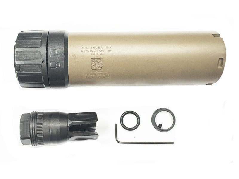 [MadDog] SPEAR Airsoft Dummy Suppressor W/ Flash HIder[Tracer RDY!][FDE]