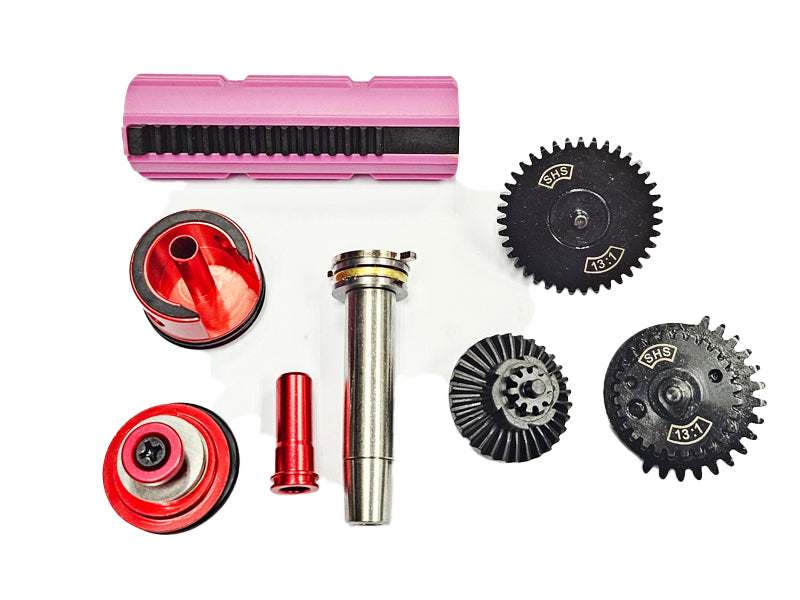 [SHS] 13:1 M4 Gear Set + 15 Steel Teeth High Quality Piston Set [For Version.2 Gearbox]