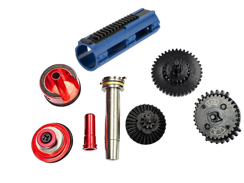 [SHS] 9:1 M4 Gear Set + 14 Steel Teeth High Quality Piston Set [For Version.2 Gearbox][High ROF]