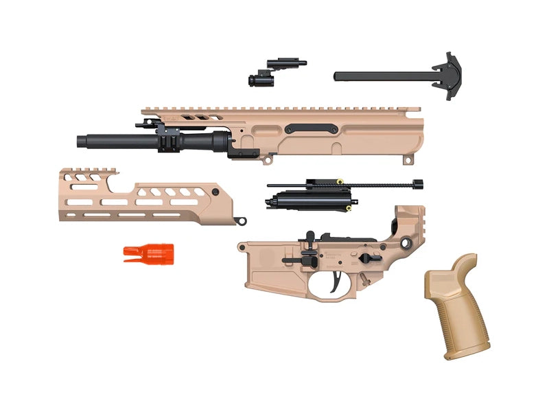 [Toxicant]  SPEAR LT 9 Inch Airsoft SBR GBB Rifle[For Tokyo Marui MWS Series][FDE]