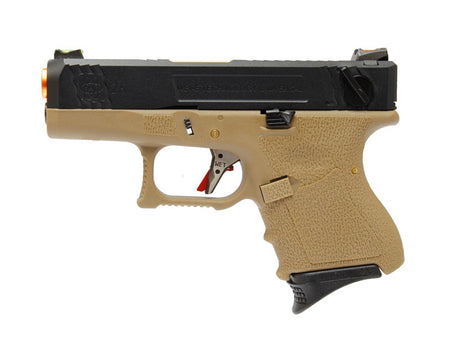 [WE-Tech] Custom SAI Style 26 T6 Airsoft GBB Pistol[BLK/ GD / TAN]