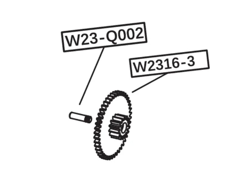 [WELL Pro] Replacement Gear [for WE23 Minigun AEG] [WP-W23-002]