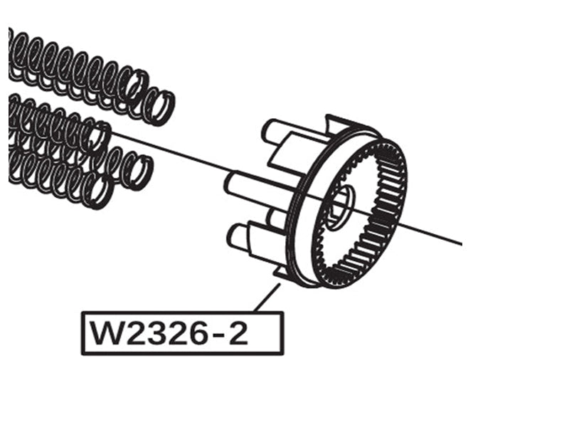 [WELL Pro] Replacement Spring Guide [for WE23 Minigun AEG] [WP-W23-007]