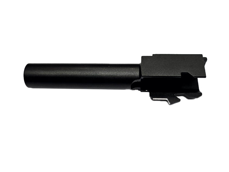 [GG] Airsoft Aluminium Threaded Outer Barrel W/ Silencer Adapter[For Tokyo Marui G19 GBB Series][BLK]