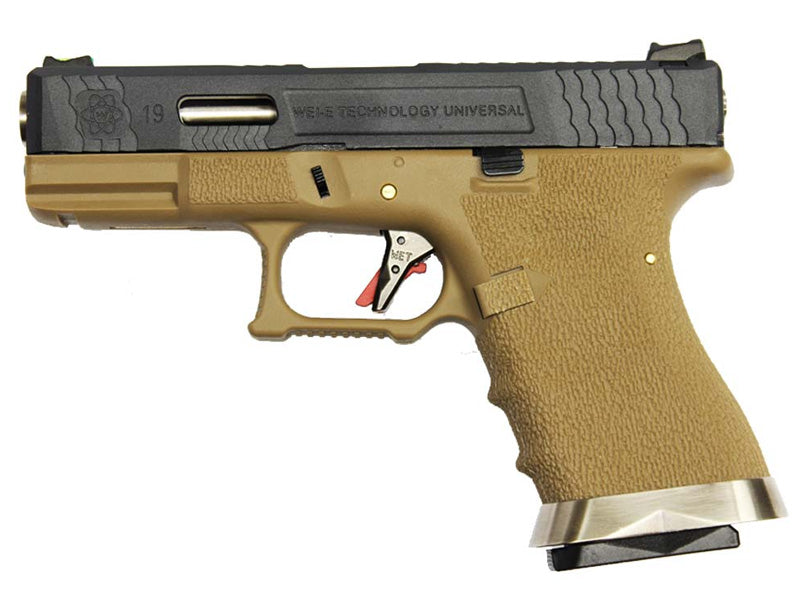 [WE-Tech] T2 G18C GBB Pistol [ BK/SV/TAN]