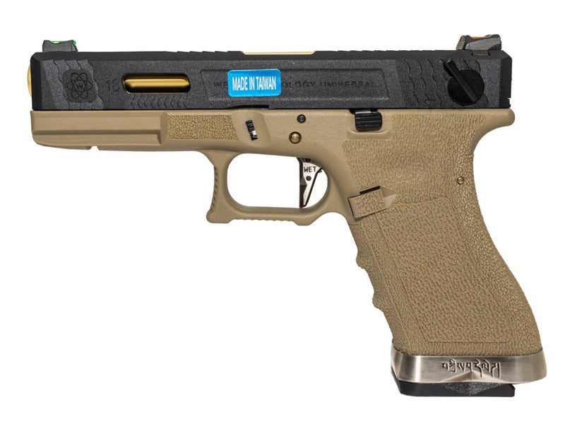 [WE-Tech] T6 G18C GBB Pistol [BK/GD/TAN]