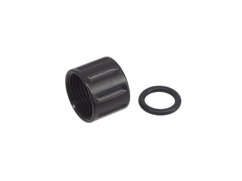 [5KU] Vertical Knurled Thread Protector [For 14mm- CCW Series][BLK]