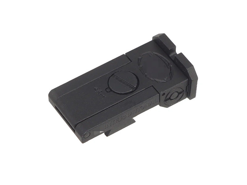 [5KU] Aluminum STI Style Rear Sight [For Marui Hi-Capa GBB Airsoft Series][BLK]