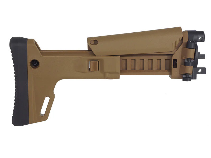 [5KU] ACR Style Retractable Stock [For VFC MP5K GBB Airsoft Series][TAN]