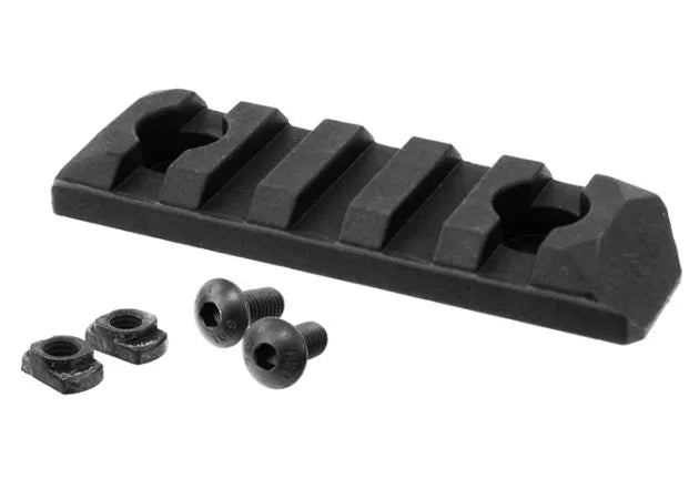 [GG] Aluminium 5 Slots Picatinny Rail [For M-LOK System][BLK]