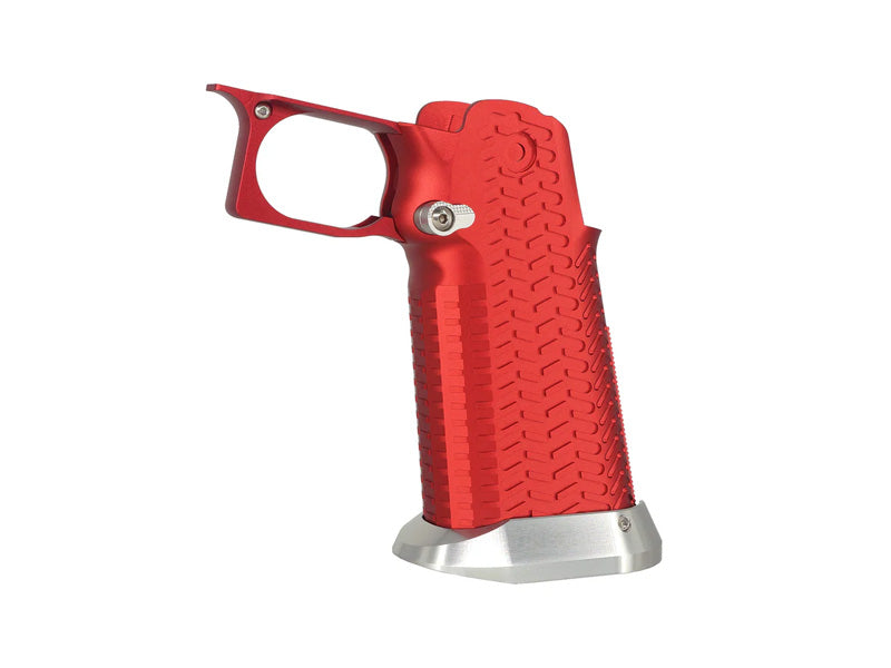 [5KU] CNC Aluminum Grip Type.5 [For Marui Hi-Capa GBB Airsoft Series][RED]