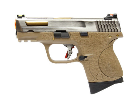 [WE-Tech] SMALL BIRD T7B GBB Pistol [SV/GD/TAN]