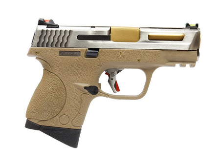 [WE-Tech] SMALL BIRD T7B GBB Pistol [SV/GD/TAN]